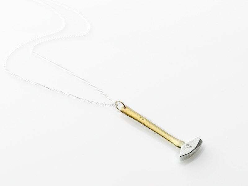 Sledgehammer Necklace - Silver & Gold