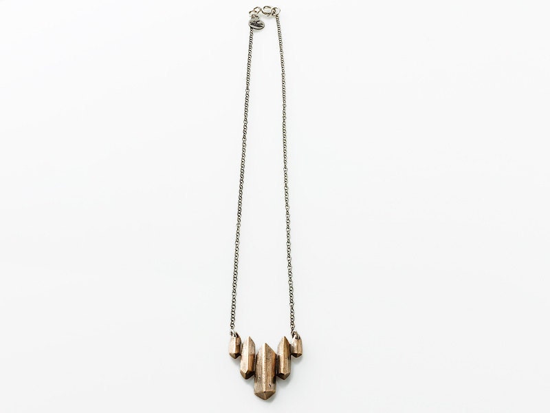 Peaks Necklace - Ancient Bronze
