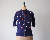 elsa schiaparelli vintage 1950's cardigan