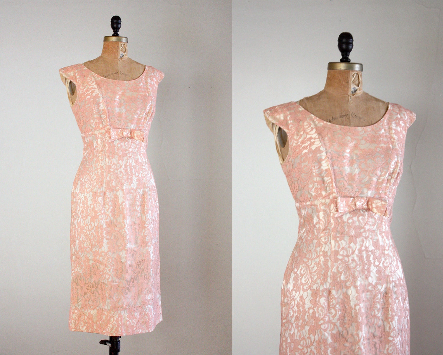 blush lace dress