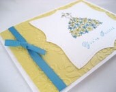 Yellow Bridal Dress Shower Invitation Sample