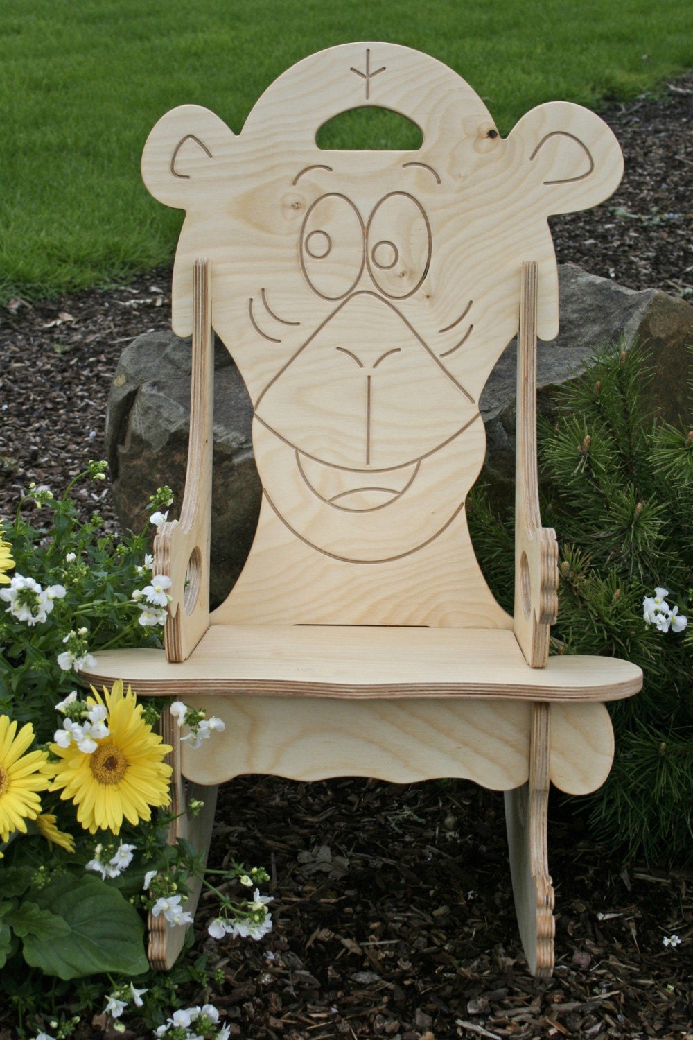 stuffed monkey chair