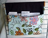 Coupon Organizer /Budget Organizer Holder -  Attaches to Your Shopping Cart - Happy Flowers