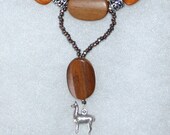 Wooden you love a Llama necklace