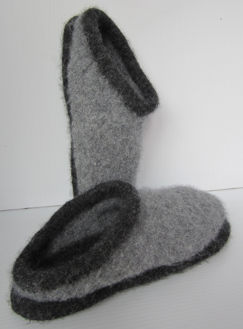 Felted Slippers, Clogs - Double Soles - FOOTPRINTS - Men's Size 11 - Ready to Ship