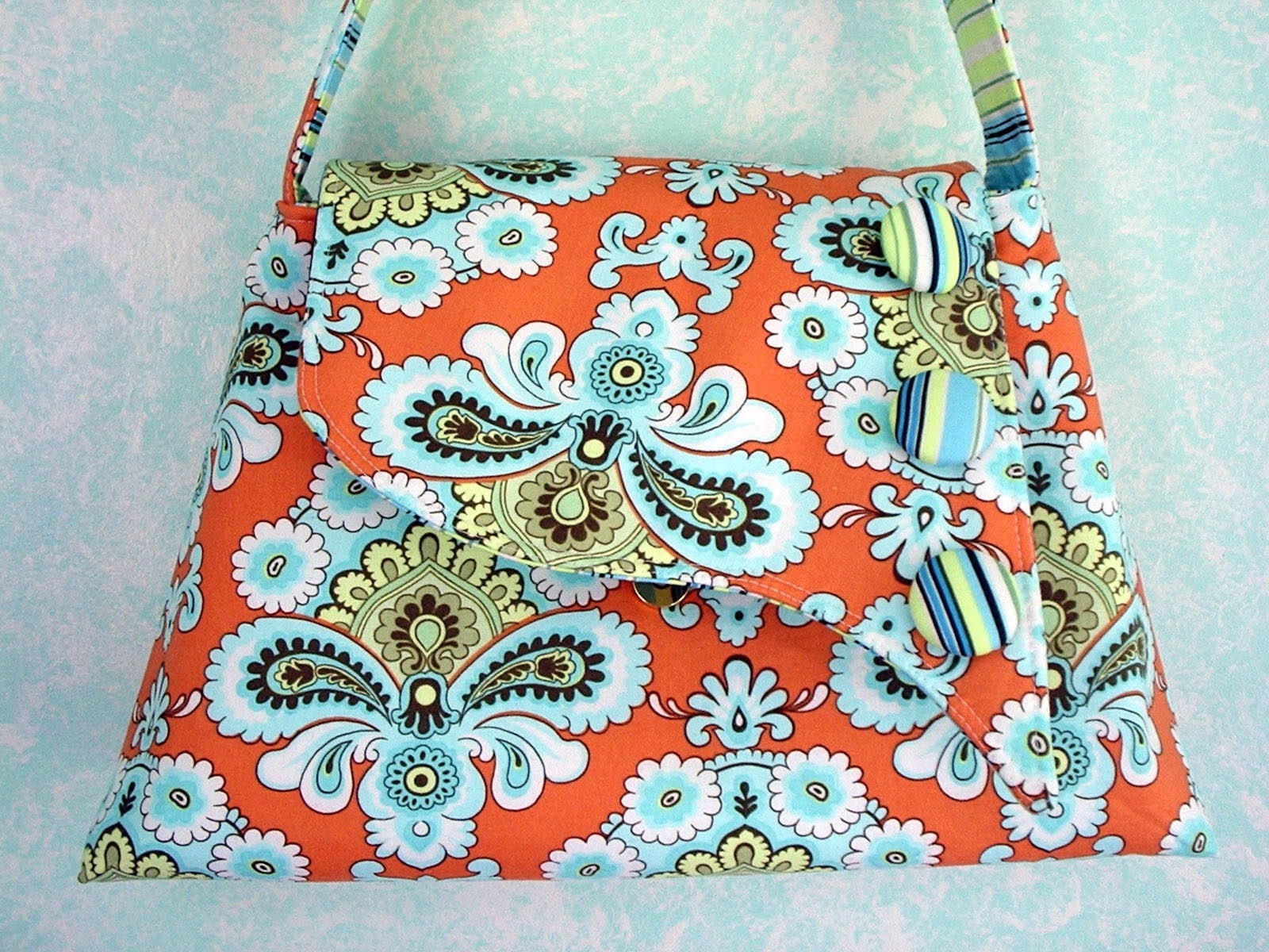 Amy Butler BELLE  Boutique Handbag with Flap Closure