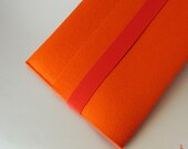 Macbook Air felt sleeve 11or 13 inch Mac Book Air ORANGE  original german woolen felt