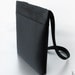 BLACK BASIC mens felt and leather bag