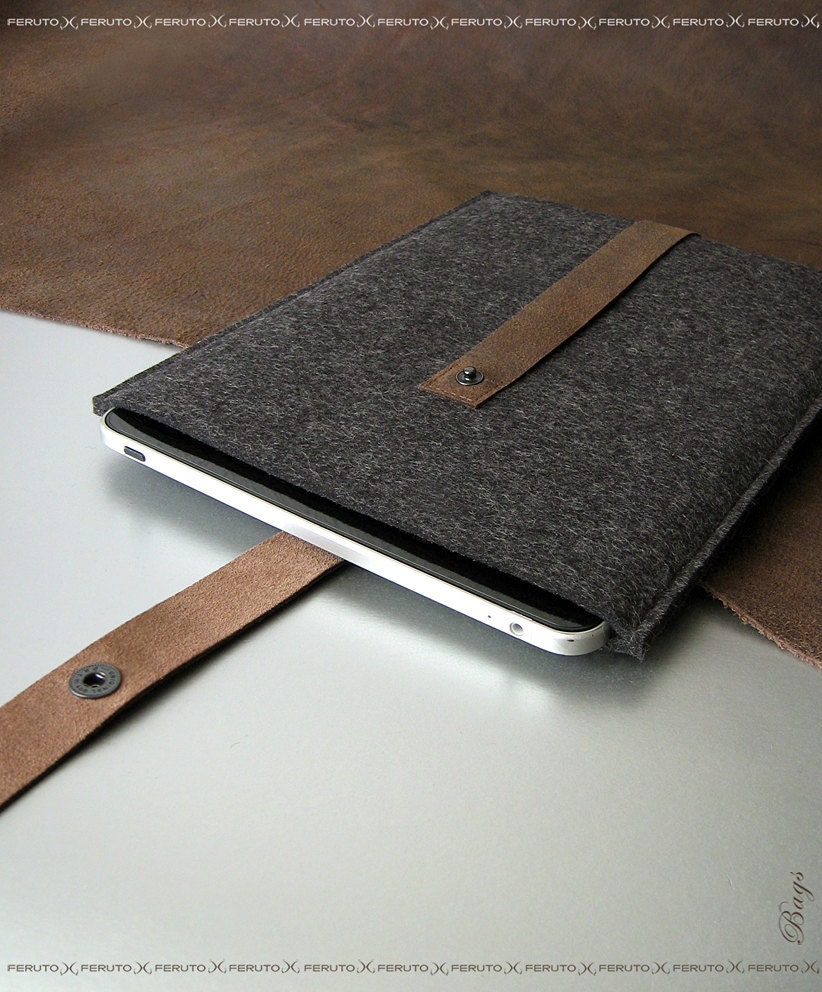 iPad case for your iPad iPad sleeve FUSION german wool felt and leather