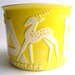 Sunshine Yellow Haeger Antelope Crock