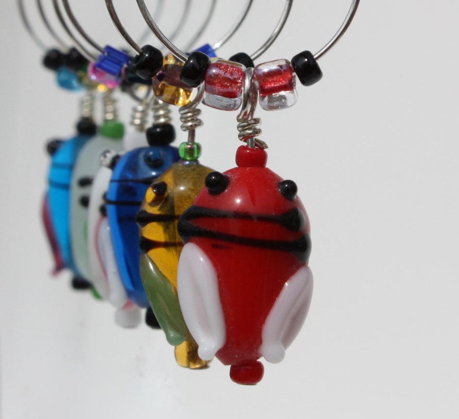 Grasshopper Wine Charms Drink Tags Glass Tags