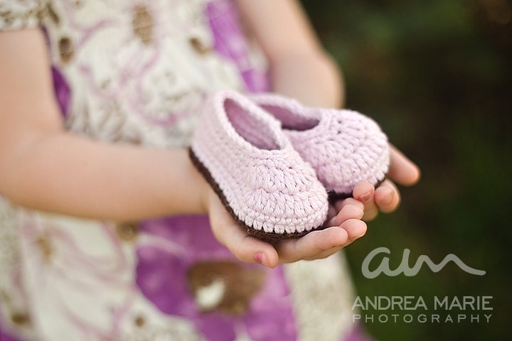 Crochet Pattern PDF - Baby Slip-On Booties (Now with Flower Directions)
