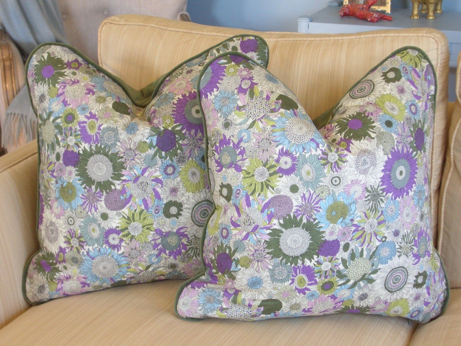 Pair, Liberty of London Cushions - Lawn