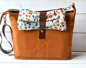 CINNAMON BROWN  Messenger bag 2  / Laptop Bag / Diaper Bag / Travel Bag / Cross body Bag Fall Fashion