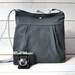 WATER PROOF Extra Large Charcoal Grey Diaper bag / Baby diaper bag / Messenger bag
