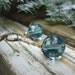 Winter Blue Vintage Glass Earrings