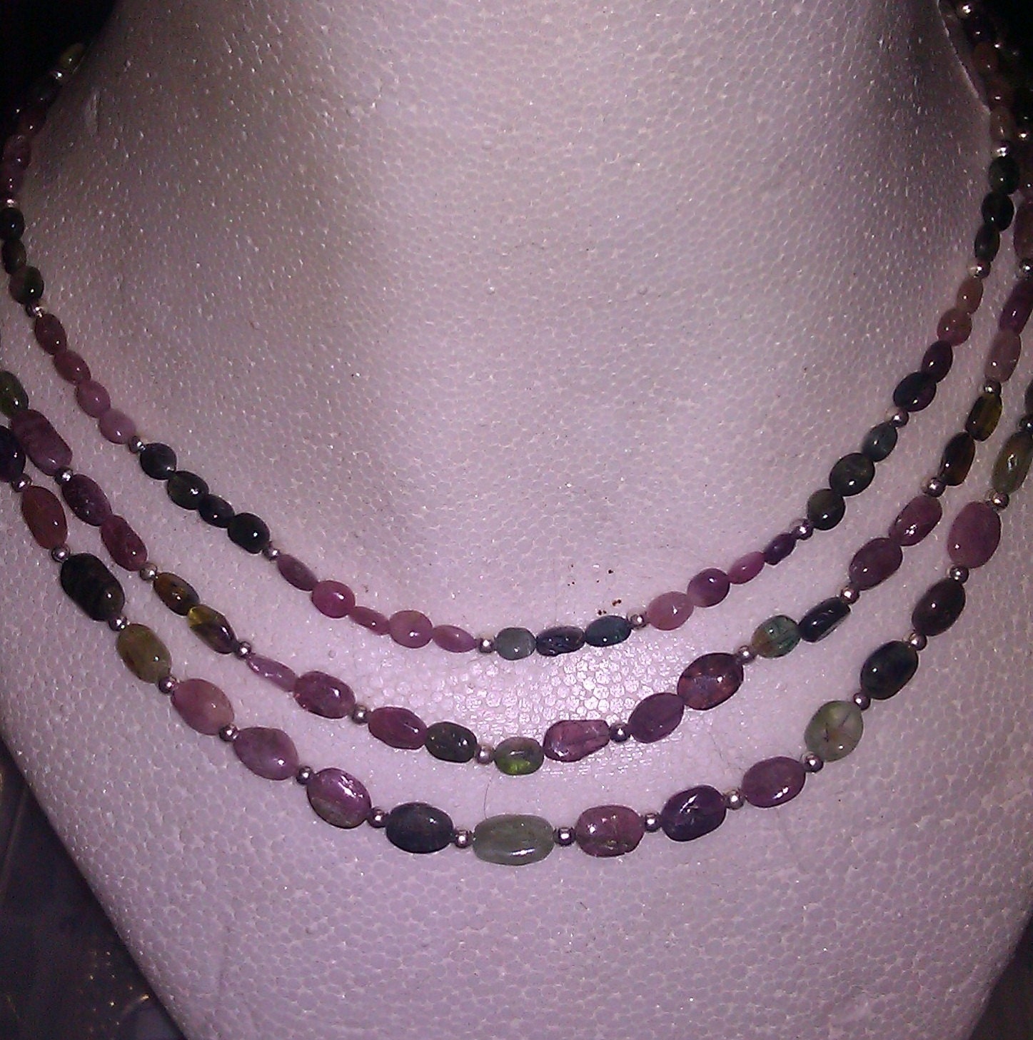 Triple Tourmaline Necklace