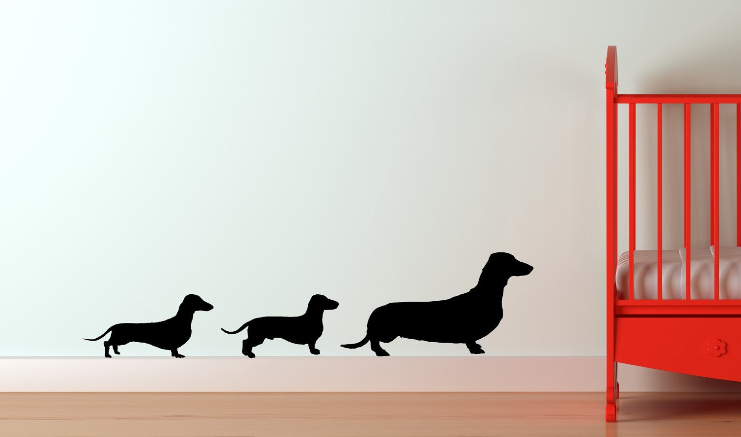Dachshund Family Vinyl Wall Decal