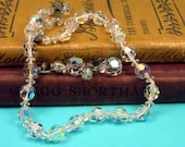 Vintage Crystal Necklace and Earrings