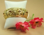 Vintage Rhinestone Bangle Bracelet