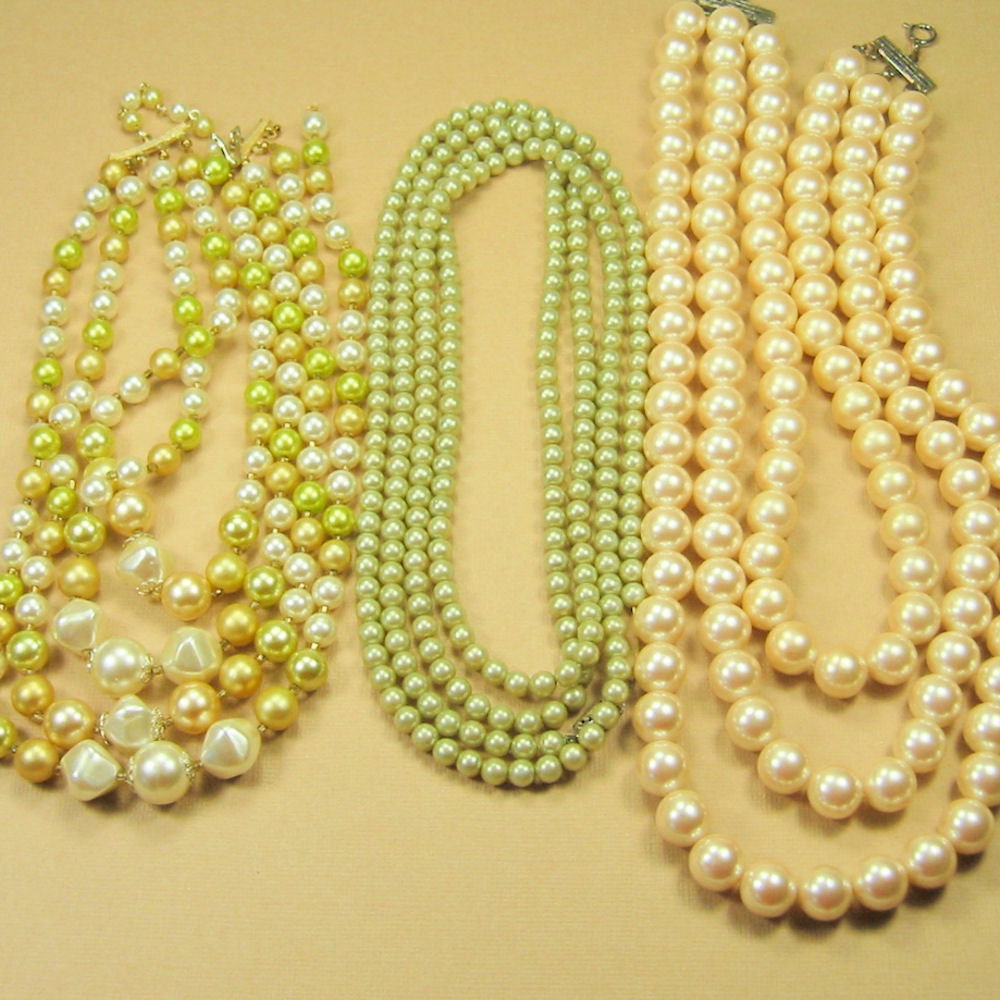 Vintage Faux Pearl Necklace for Repurpose, reuse, wear