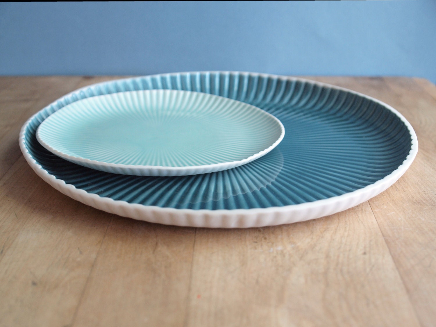Teal platter