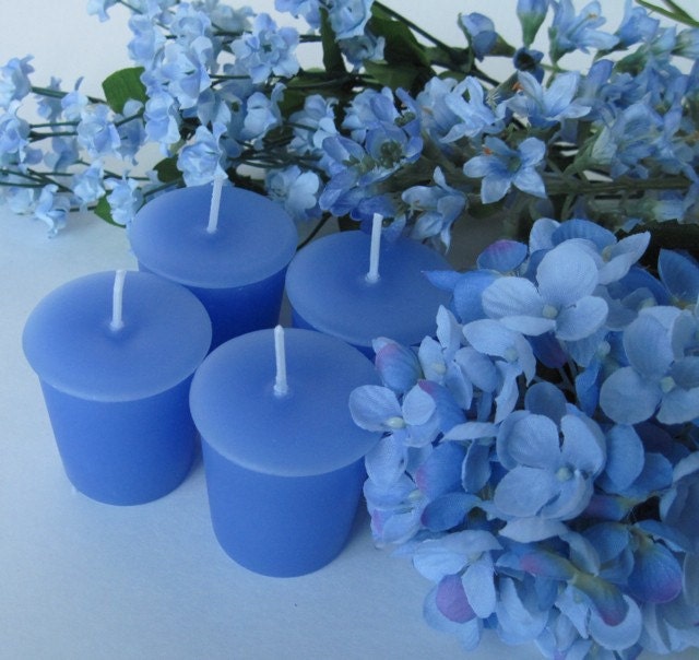 BLUE HYDRANGEA (votives or 4oz soy jar candle)