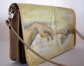 SALE . . CREATION - Hand Painted Purse Clutch by CLP Studio