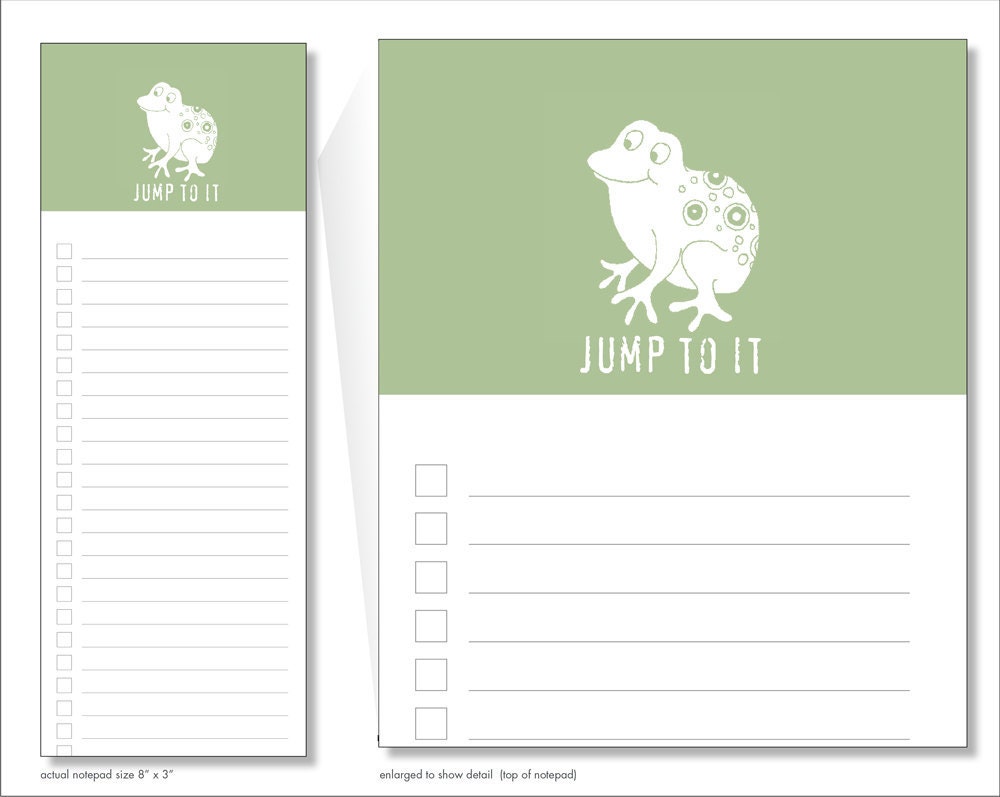 jump to it notepads