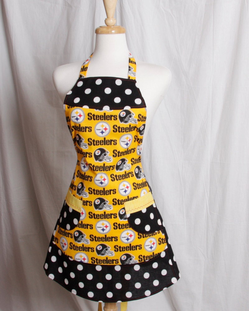 Black and Gold Apron, NFL Pittsburgh Steelers