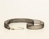 black ribbon necklace pendant cord
