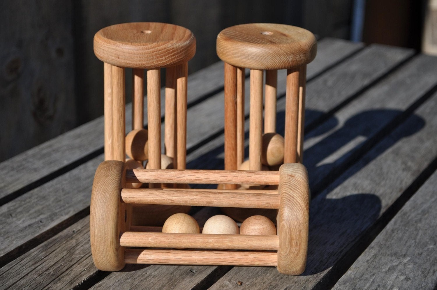Wooden Rattle - Tumbler Rattle