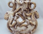 Large Ceramic Octopus Vase by Shayne Greco Beautiful Mediterranean Sculpture Pottery