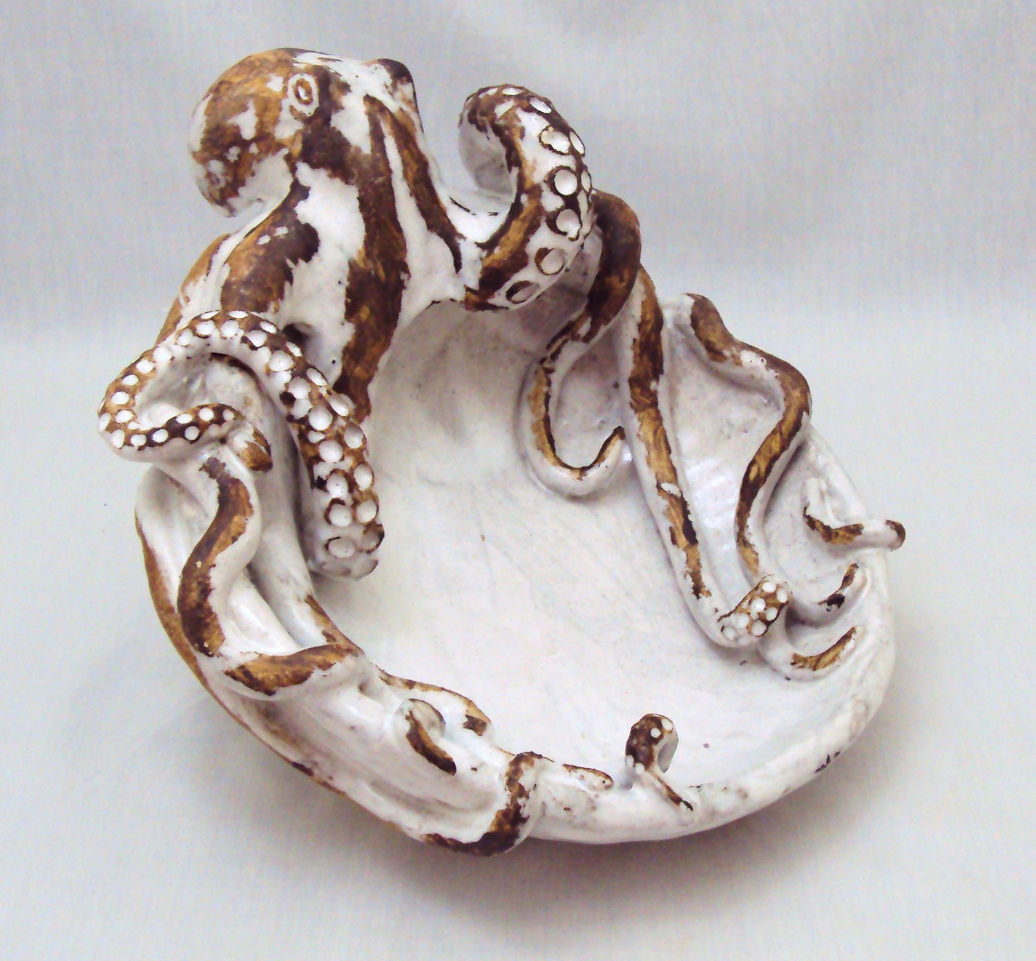 Ceramic Octopus Bowl by Shayne Greco Beautiful Mediterranean Pottery