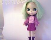 3 Piece Outfit for Blythe....Skirt, Camisole, and Shrug