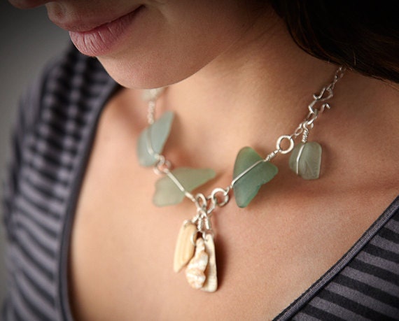 sea glass necklace/bracelet: poseidon's gift