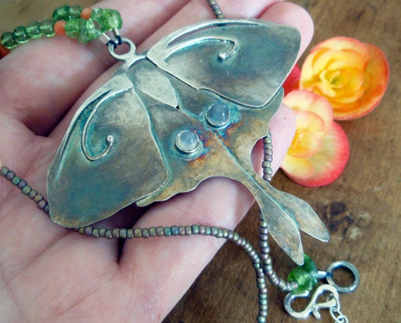 luna moth pendant... moth magic