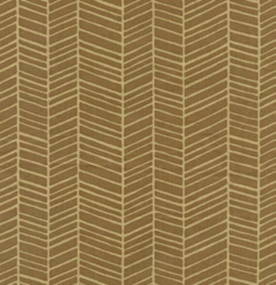 End of Bolt Piece, Herringbone in Timber by Joel Dewberry from Modern Meadow Collection 31 inches