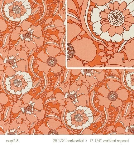 SALE Amy Butler Bright Buds Chocolate, August Fields Home Decor, 1 yard