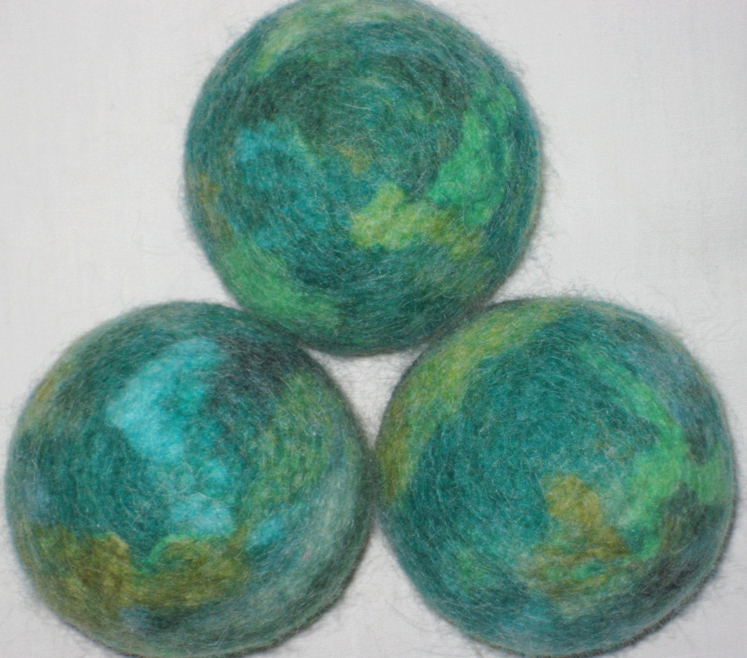 Solid Wool Dryer Balls, Set of 3