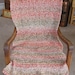 shawl wrap crochet knit prayer comfort chemo lion brand homespun yarn marble orange cream taupe ultra soft made in the USA