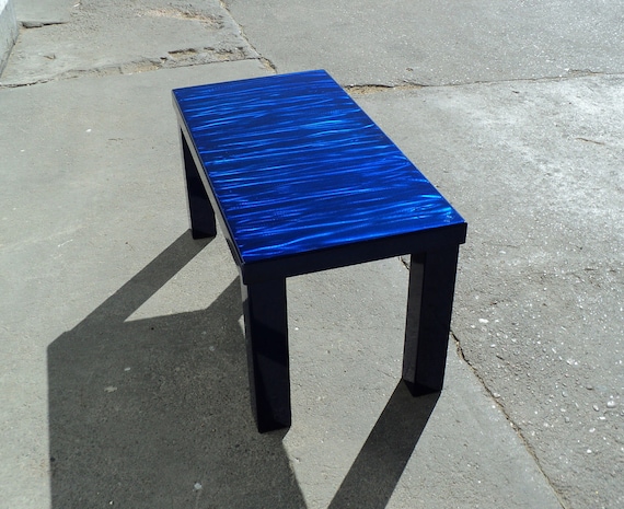 Contemporary Coffee Table - Blueberry Blue