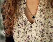 Custom Vintage Typewriter Key Necklace - Coronet Style