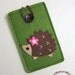 iPhone Case - Cell Phone Case - iPhone 4 Case - iPod Case - iPod Touch Case - Handmade iPhone Felt Case - " Coffee Brown Hedgehog " Design