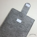 iPad case - iPad and purse - iPad bag - iPad covers - iPad Sleeve - Handmade felt iPad Sleeve - " Grey Owl " Design