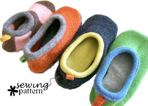 Wool Sweater Slipper PDF Pattern