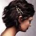 Twig Branch Bobby Hair Pins - Silver Bronze or Gold - Mix and Match You Choose Set of Three