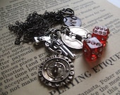 Gambler charm necklace