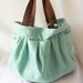Mint Green Ultra Suede Hobo handbag - Animal Friendly Suede hobo - Made to Order