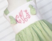 The Meredith...Girls Knot Dress, Monogrammed Dress